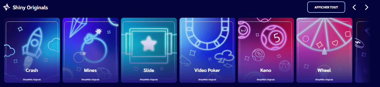 ShinyWilds Casino originals